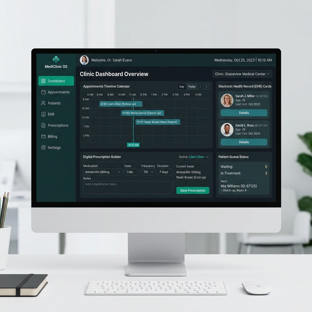 Logiciel de gestion de cabinet médical & clinique